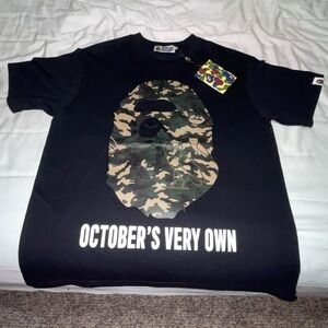 Mens Black Drake OVO Bape Tee
"Octobers Very Own"